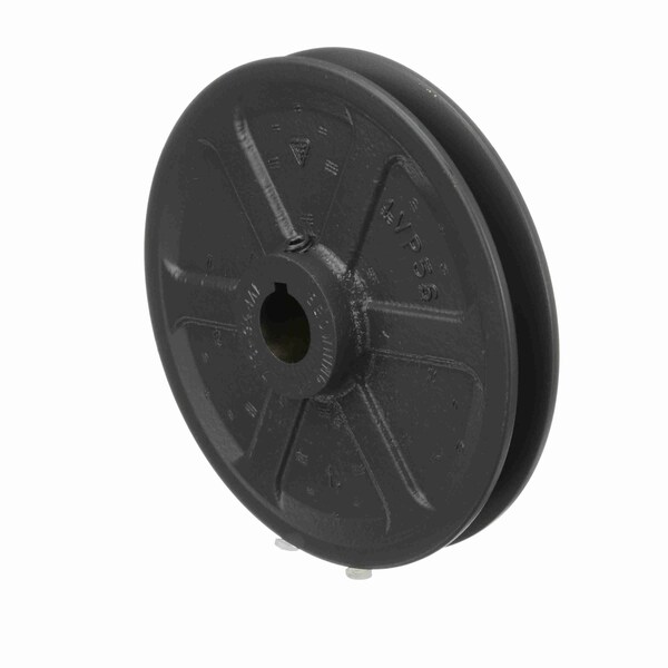 1 Groove Cast Iron Finish Bore Fhp Variable Pitch Sheave, 1VP56X3/4